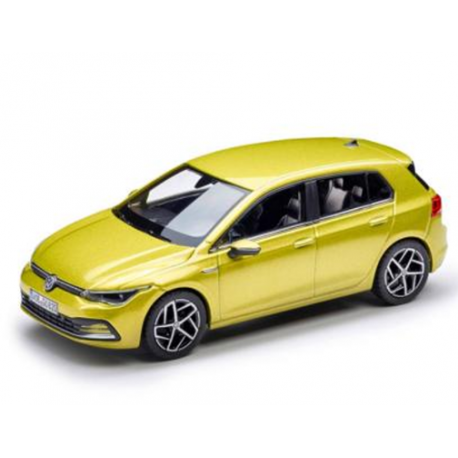 Model auta VW Golf 8 1:43, limetková žltá