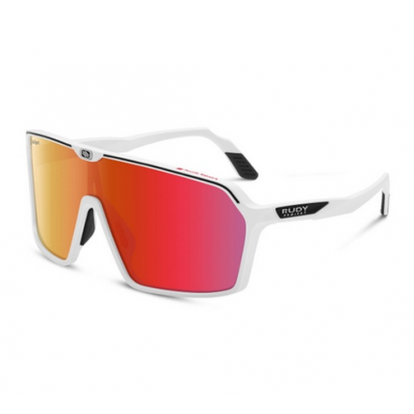 Slnečné športové okuliare Audi, biela/červená