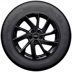 Audi A1 SB kompletné zimné kolesá 10 lúčový Turbinen dizajn 6,5x16" ET 40,čierne